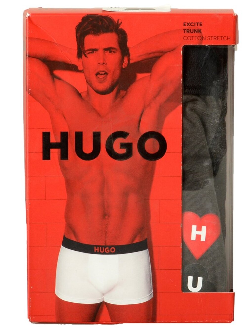 Hugo Boss Men's "Trunk Excite" Logo Stripe Trunk Underwear US 2XL IT 56